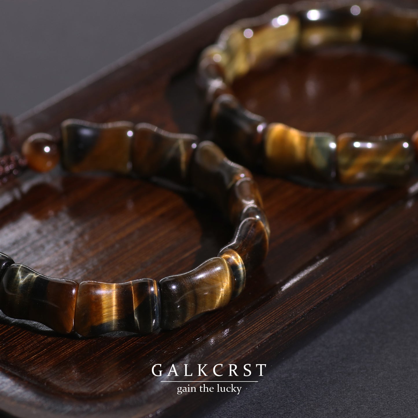 Bone-shaped Tiger Eye Stone Bracelet